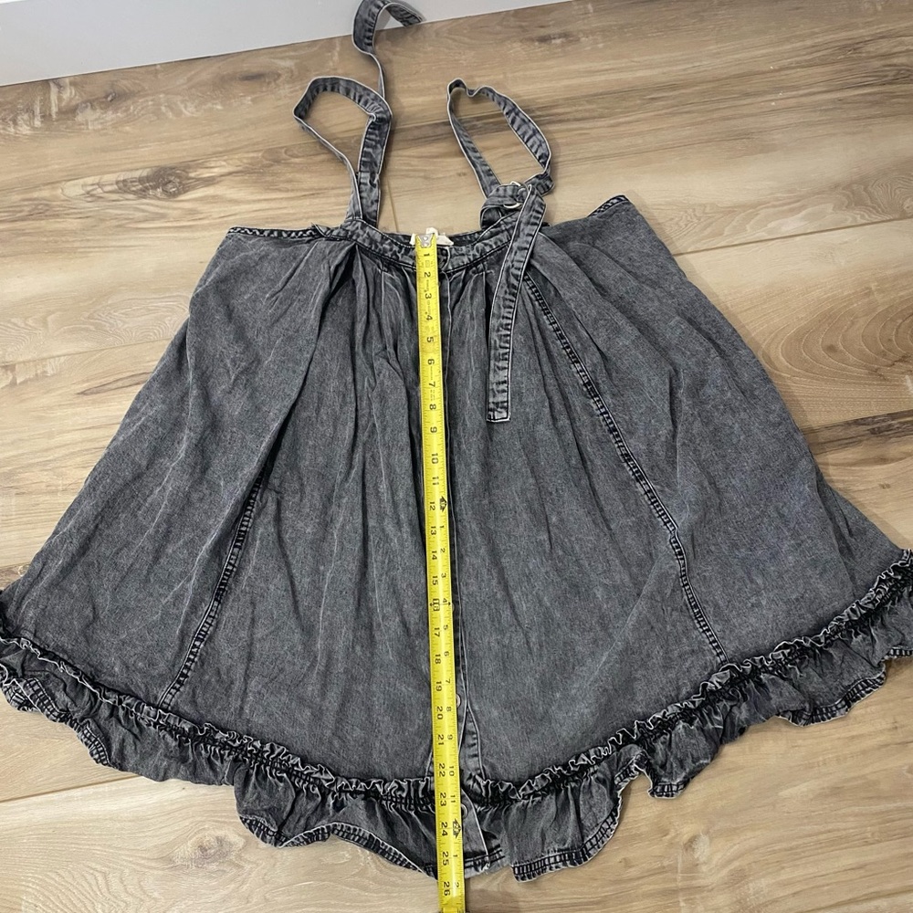 Easel Button-Front Flowy Denim Dress – Size Medium - Picture 11 of 12